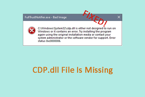 CDP.dll File Is Missing on Windows? A Step-by-Step Guide