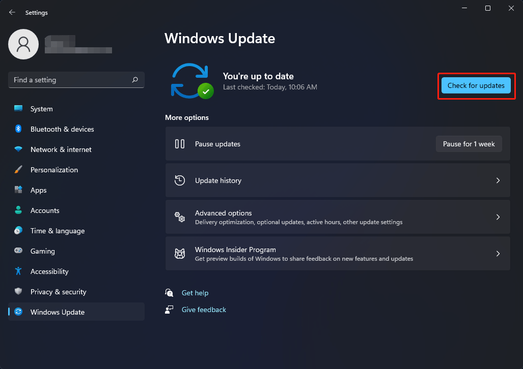 buscar actualizaciones