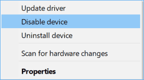 disable I2C HID Device