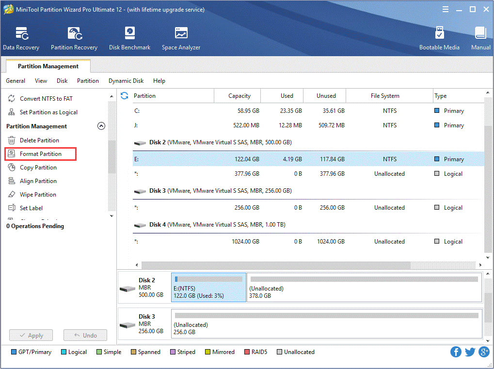 select Format Partition
