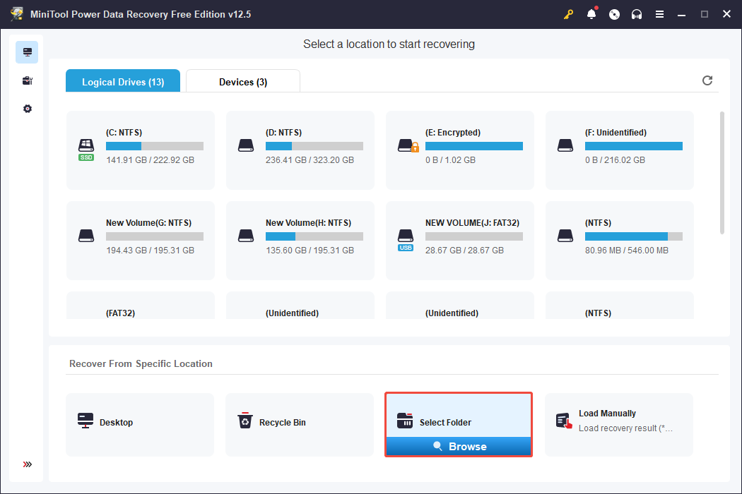 click the Browse button