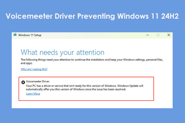 Voicemeeter Driver Preventing Windows 11 24H2 – 3 Tips