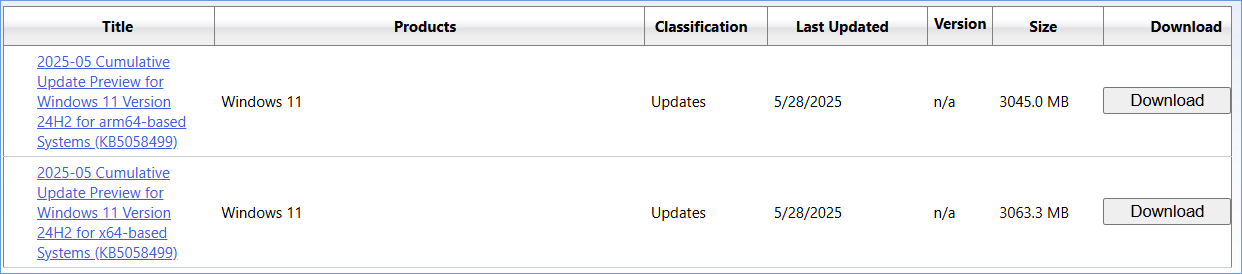 download Windows 11 KB5058499 for 24H2