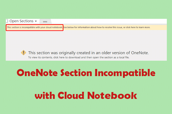 5 Best Tips for OneNote Section Incompatible with Cloud Notebook