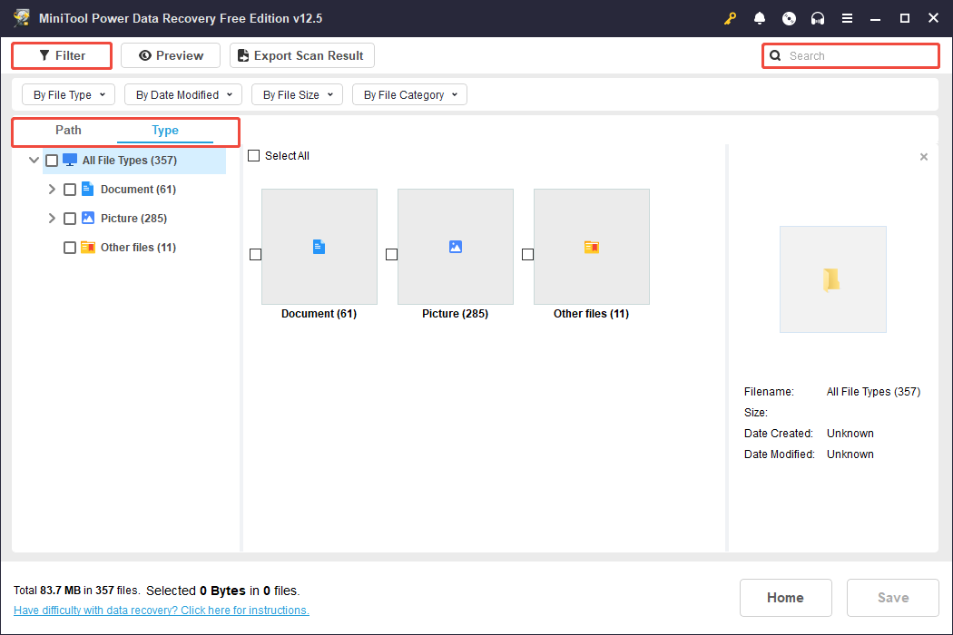 the features of MiniTool Power Data Recovery