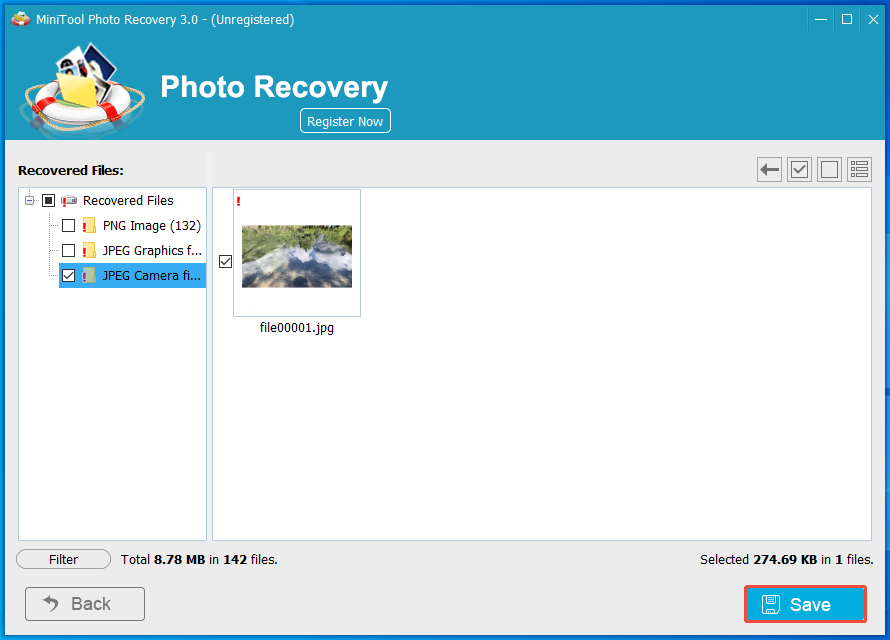 check the need files and click Save