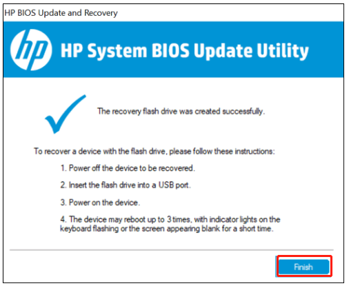 Utilitaire de mise à jour du BIOS du système HP