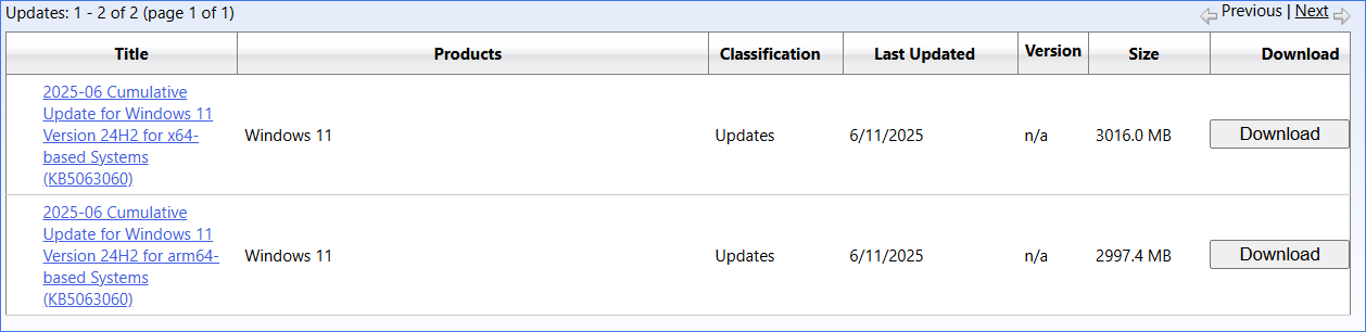 download Windows 11 KB5063060