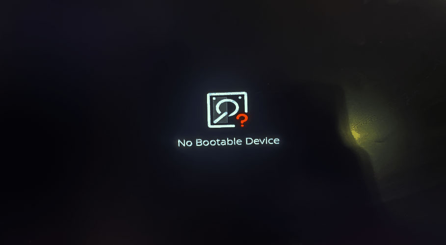 No hay dispositivo de arranque Acer