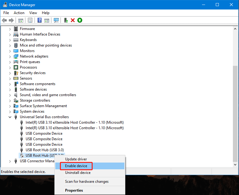 Sélectionnez « Activer l'appareil »