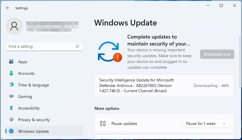 instalar atualizações do Windows 11