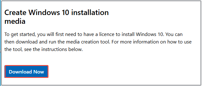 download Windows Media Creation Tool