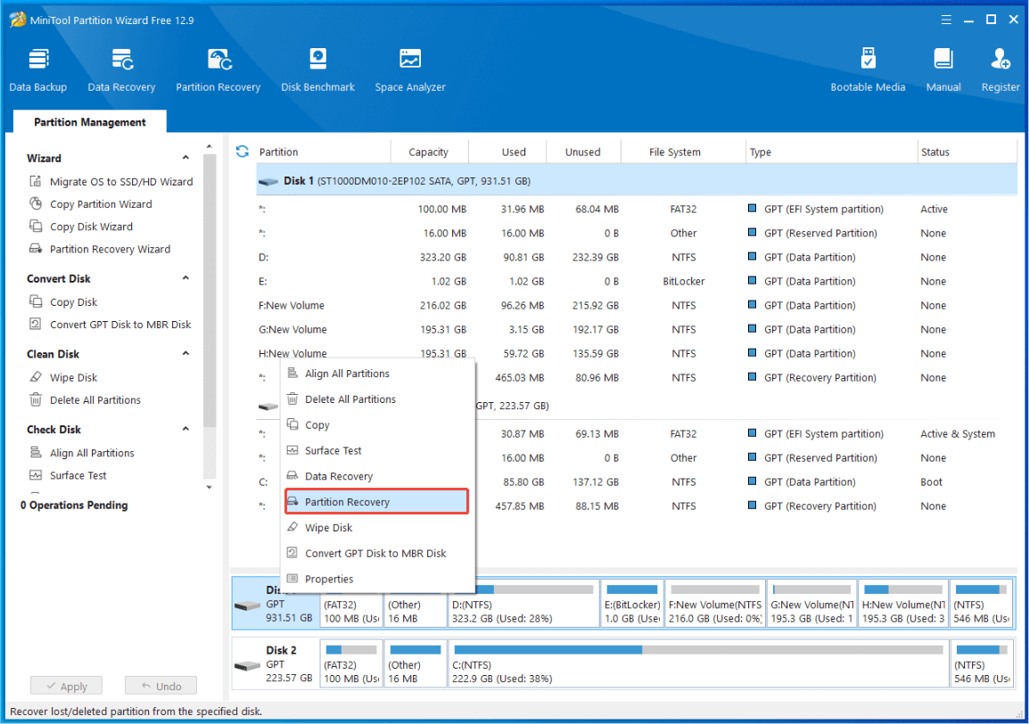select Partition Recovery
