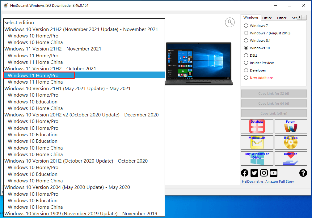scegli Windows 11 Home o Pro