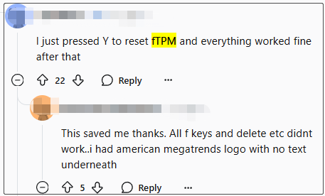 commenti degli utenti sul forum Reddit