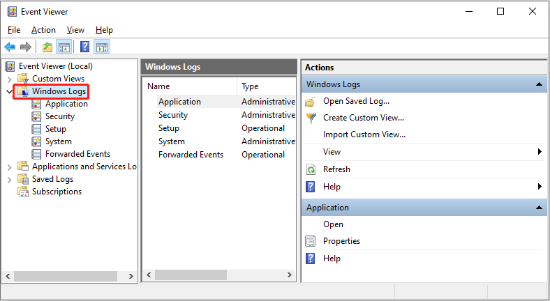 check file corruption in Event Viewer