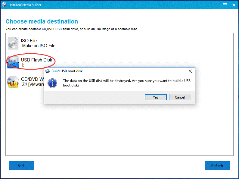 choose the device you connected