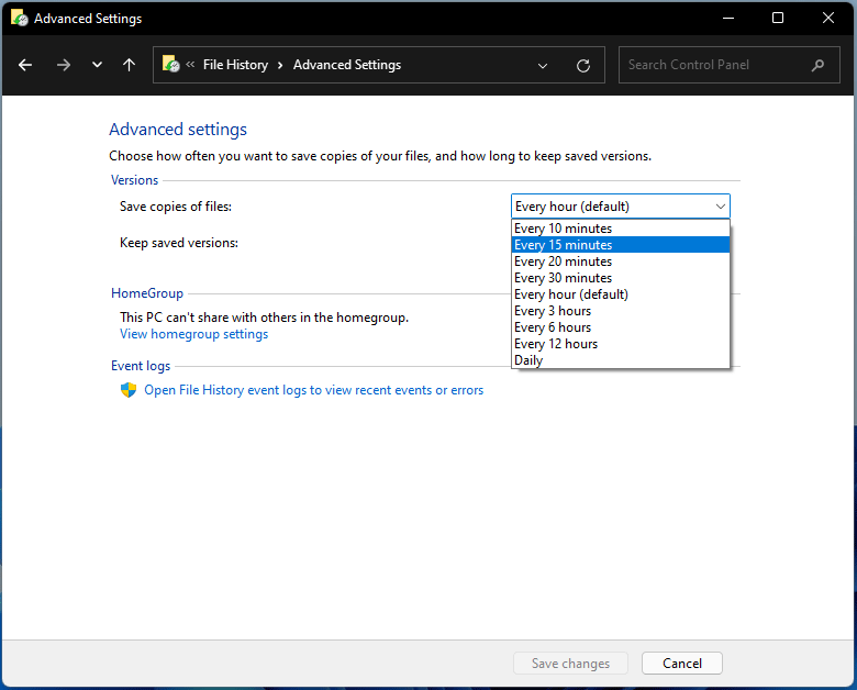 sauvegarder automatiquement les fichiers Windows 11