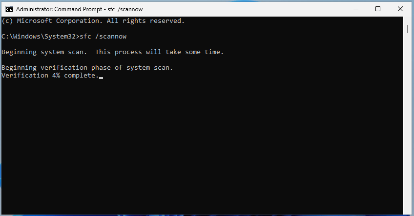 Windows 11 SFC scan