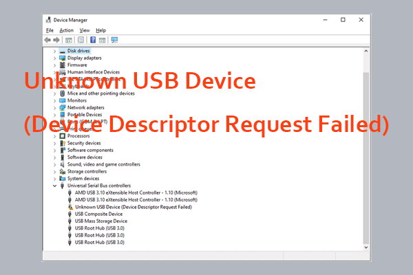 Confira a solução! Dispositivo USB desconhecido falha na solicitação de descritor de dispositivo