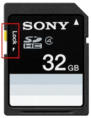 unlock the micro SD card