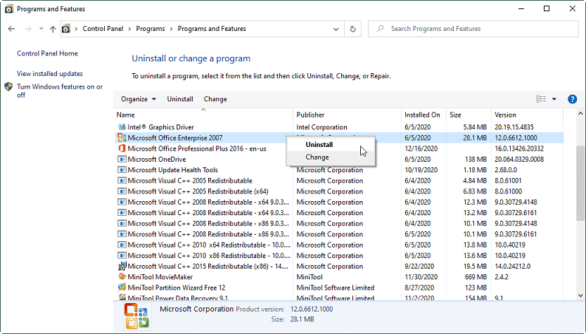 Desinstalar Microsoft Office