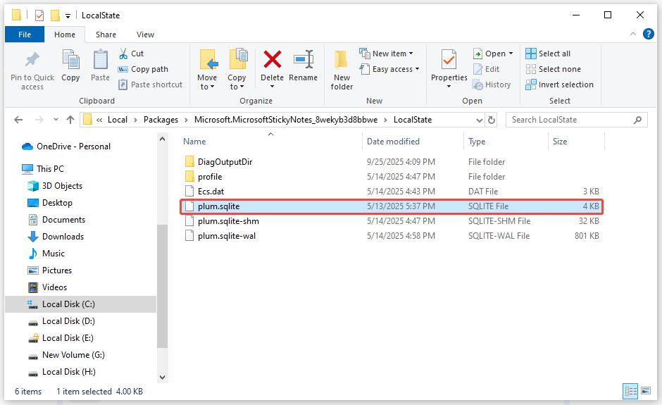 open the .sqlite file