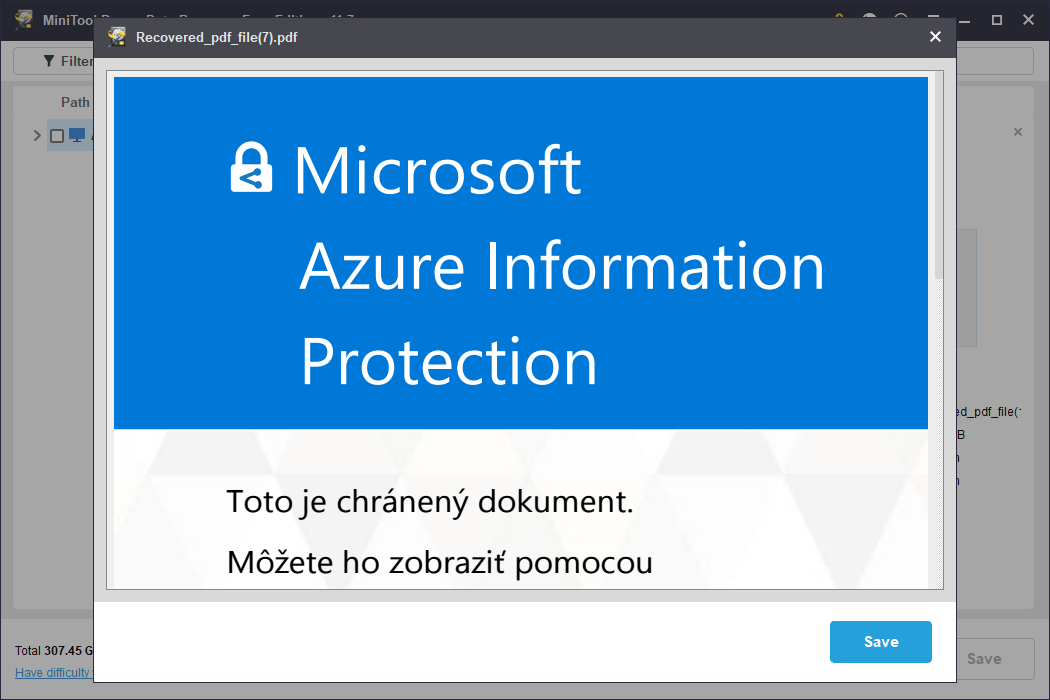 Vista previa de un archivo PDF