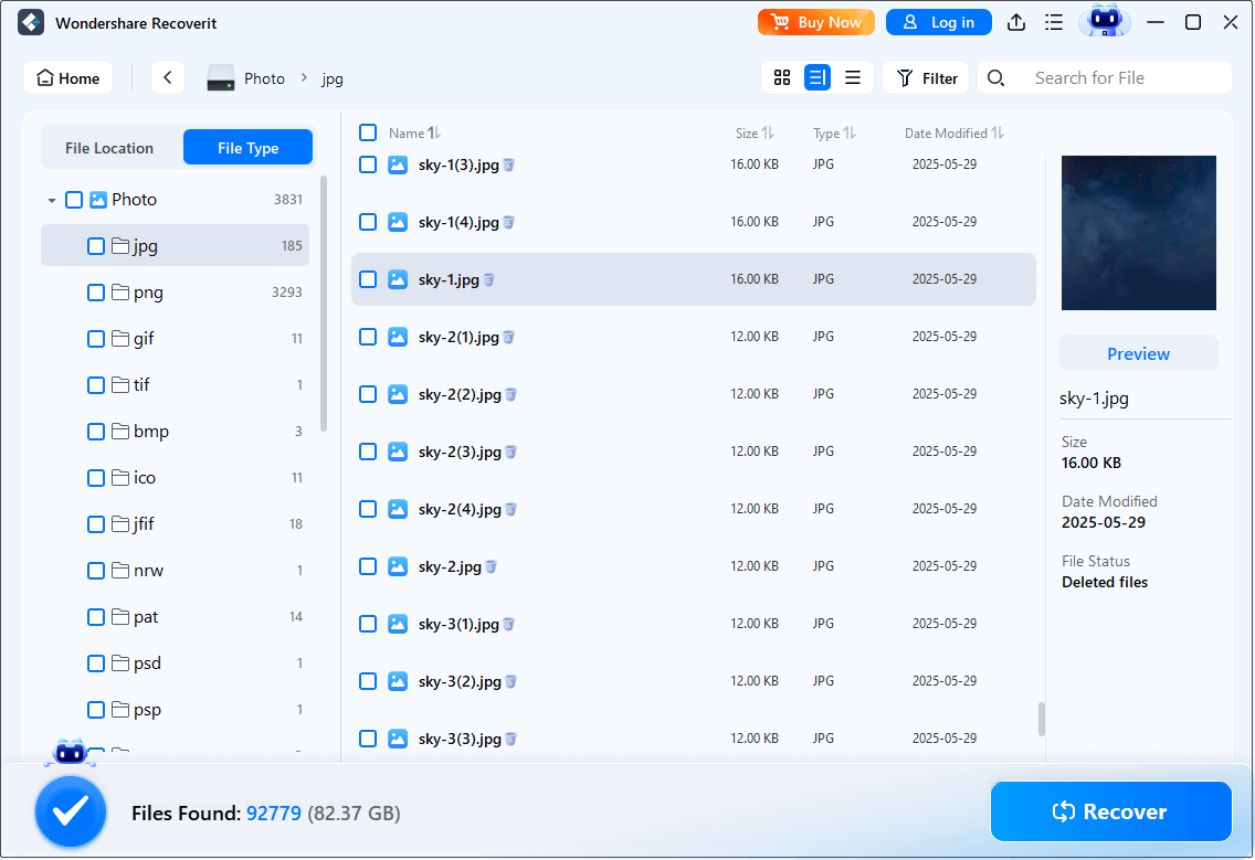 recover failed hard drive data using Wondershare Recoverit