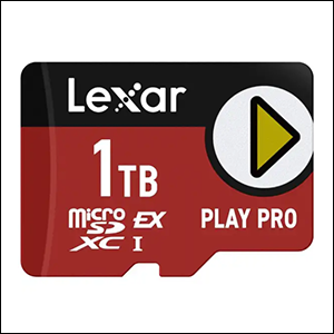 Lexar Play Pro microSD Express card.