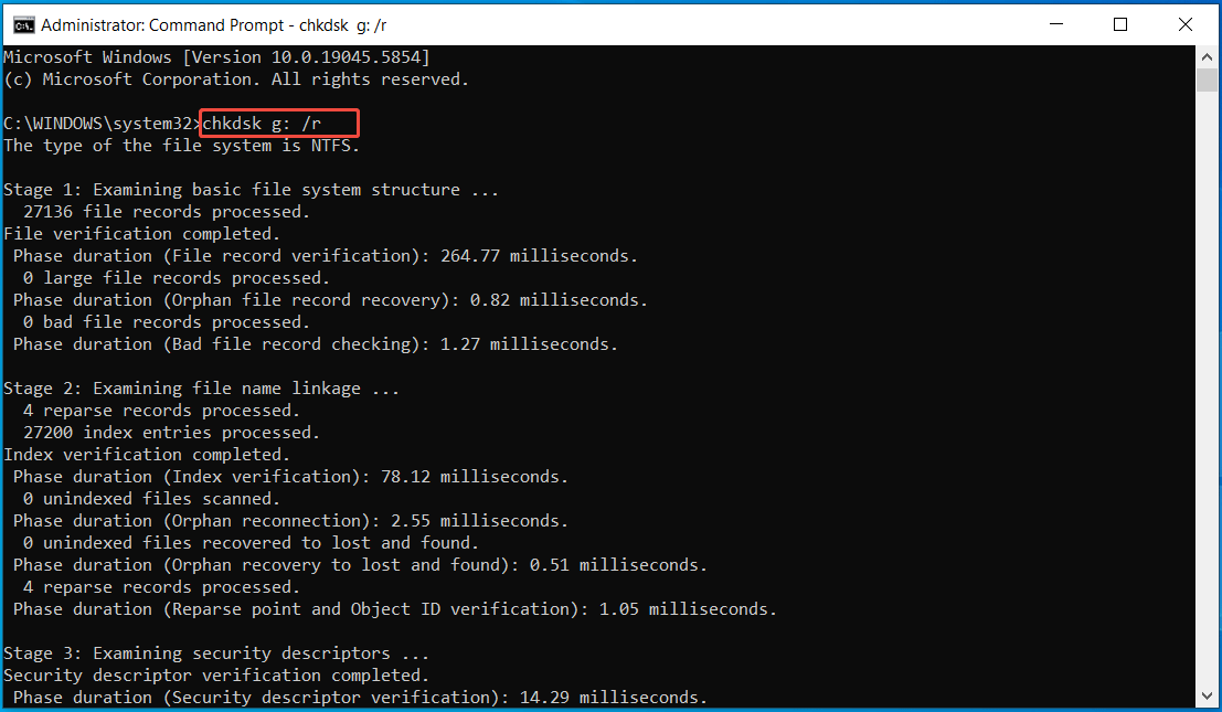 use chkdsk /r to mark bad sectors
