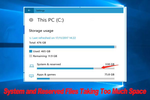 8 modi per risolvere il problema file di sistema e riservati occupano troppo spazio