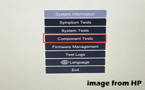 choose Component Tests