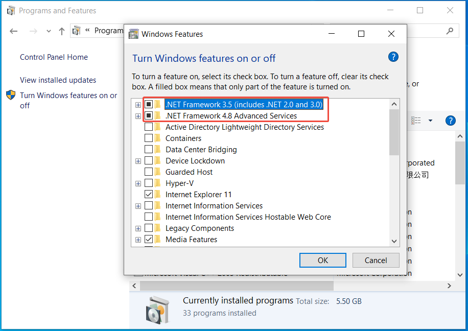 reinstall .NET Framework