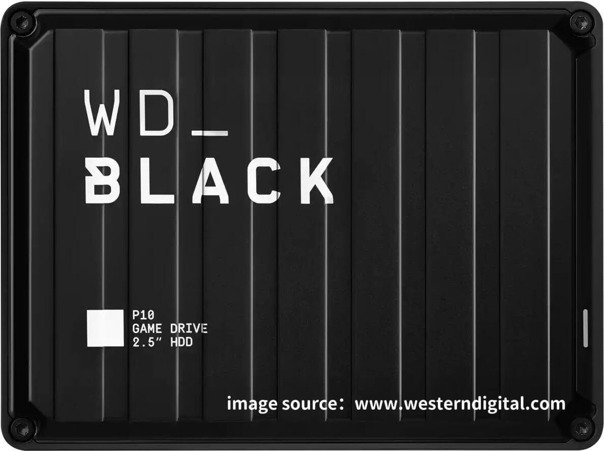 the WD Black P10 drive