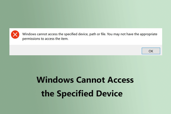 Windows Cannot Access the Specified Device: Proven Methods