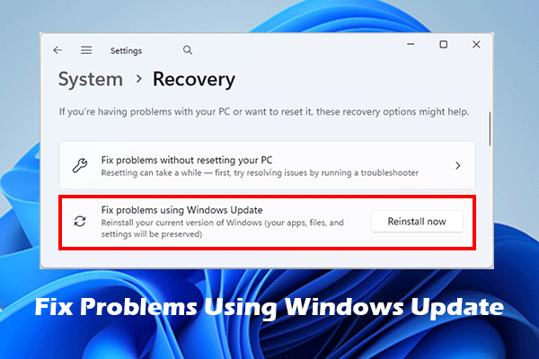 Full Guide – Fix Problems Using Windows Update on Windows 11