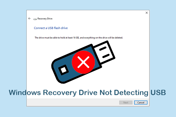 How to Fix Windows Recovery Drive Not Detecting USB | Full Guide