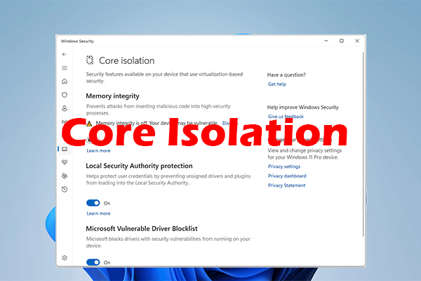 A Full Guide to Core Isolation: What It Is and How to Enable It