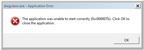 the error 0xc000007b