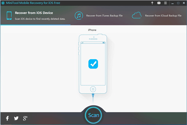 click on scan the start the scanning process