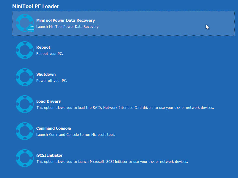 launch MiniTool Power Data Recovery