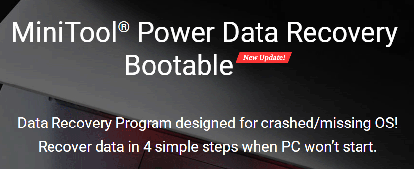 MiniTool Power Data Recovery Bootable Disk