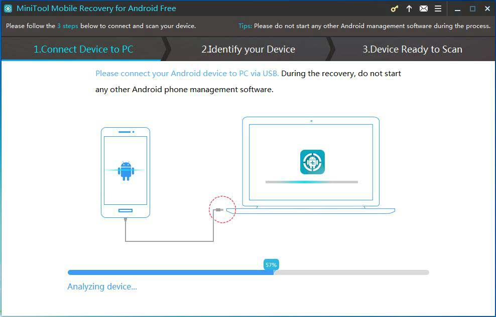 analyzing the device