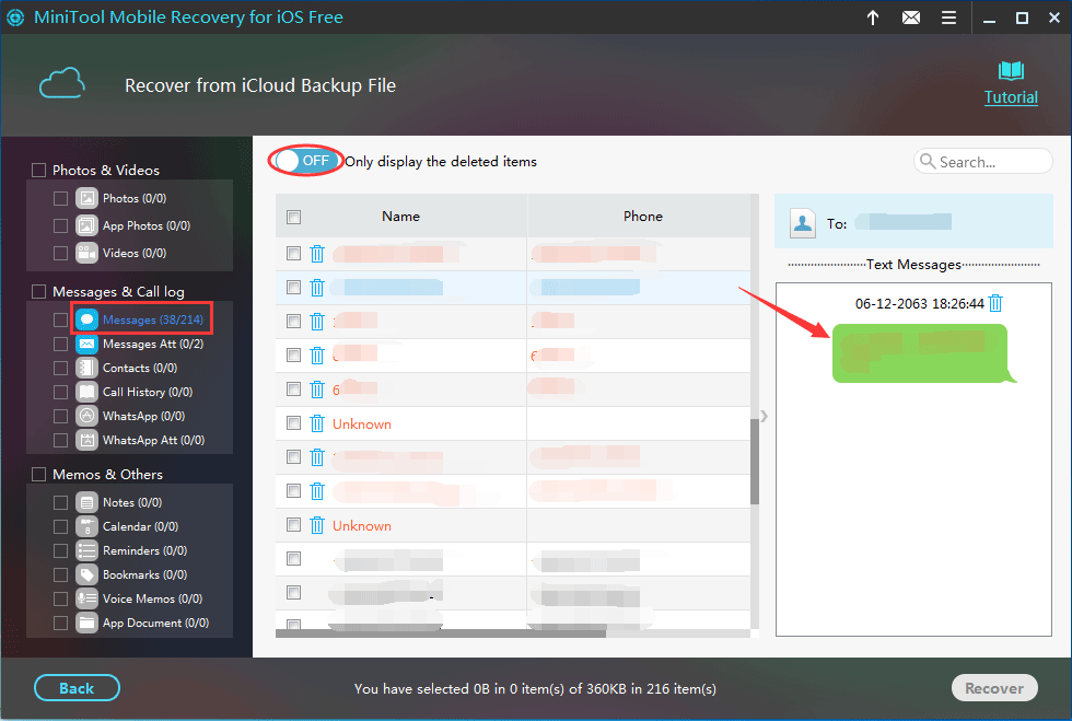 enter download result interface