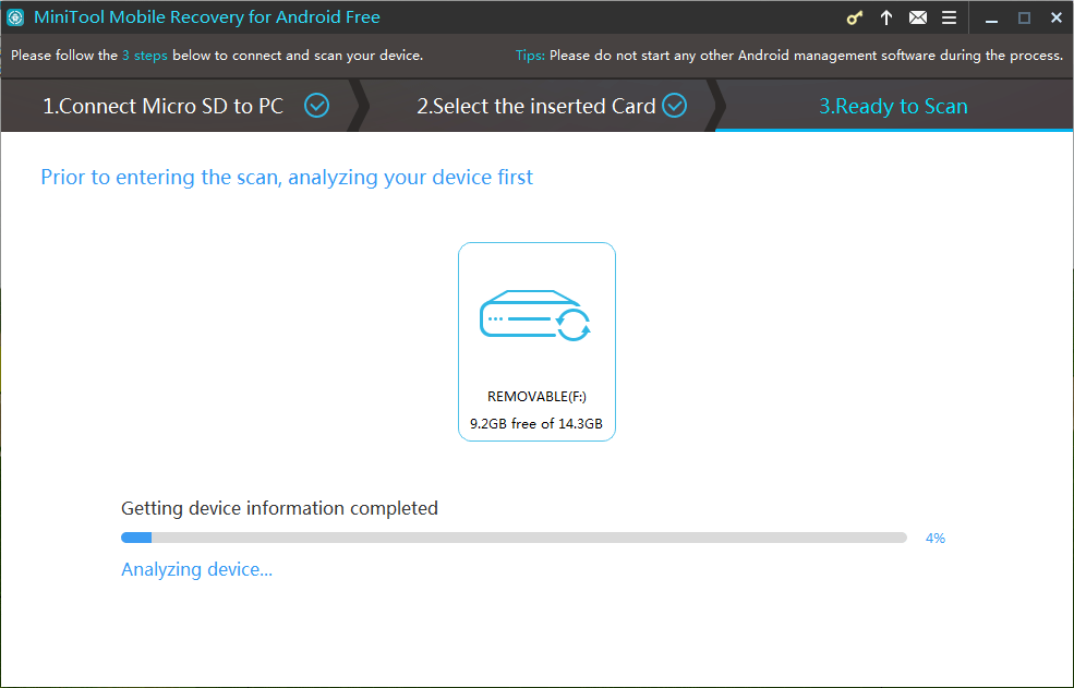 analyzing SD card