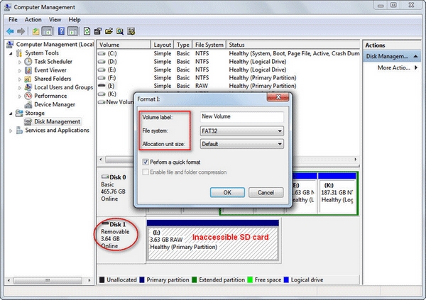 reformat a drive