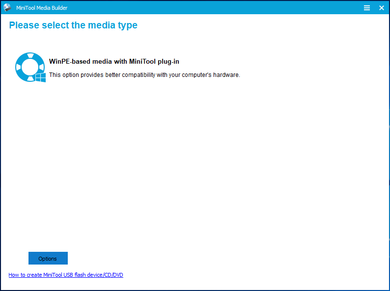 create the bootable media