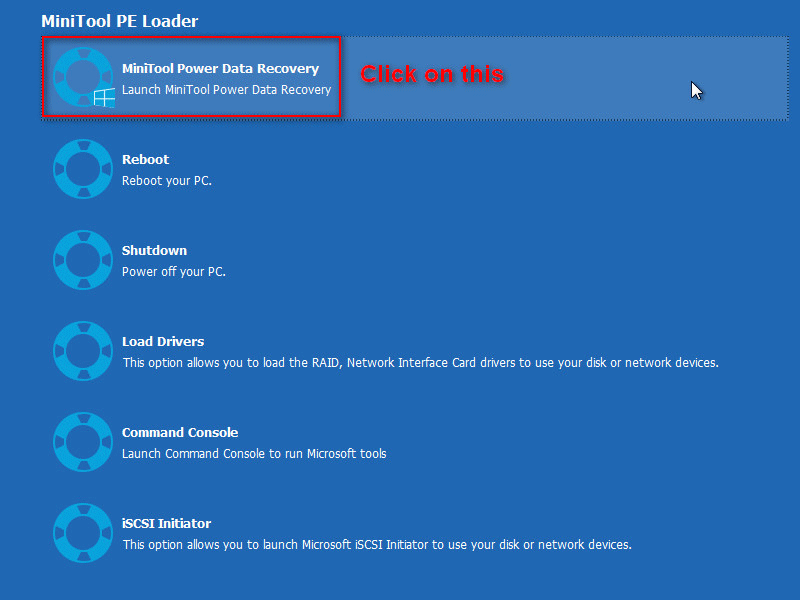 launch MiniTool Power Data Recovery