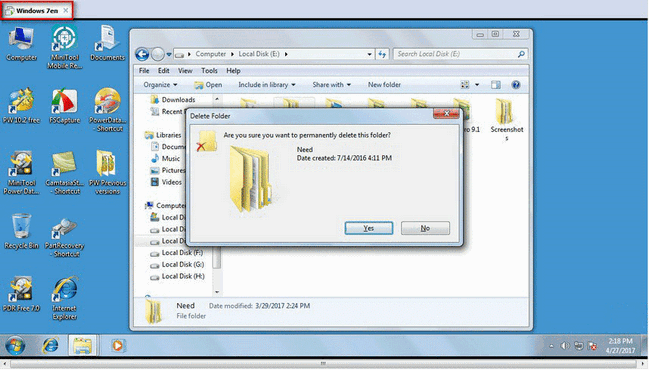 VMware files disappear